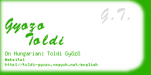 gyozo toldi business card
