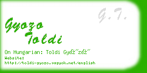 gyozo toldi business card